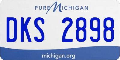MI license plate DKS2898