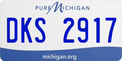 MI license plate DKS2917