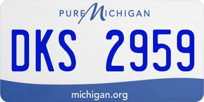 MI license plate DKS2959