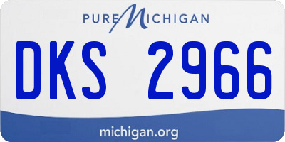 MI license plate DKS2966