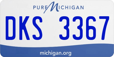 MI license plate DKS3367