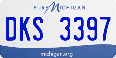 MI license plate DKS3397
