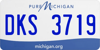 MI license plate DKS3719