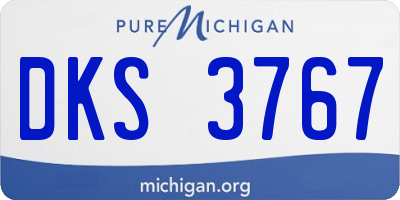 MI license plate DKS3767