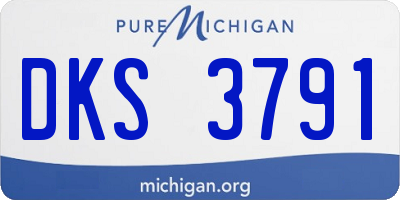 MI license plate DKS3791