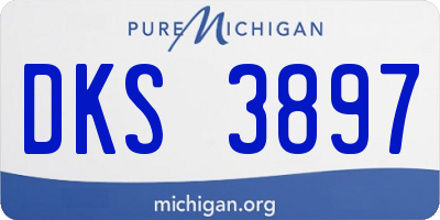 MI license plate DKS3897