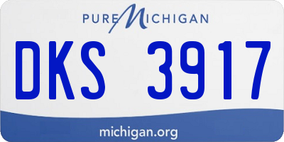 MI license plate DKS3917