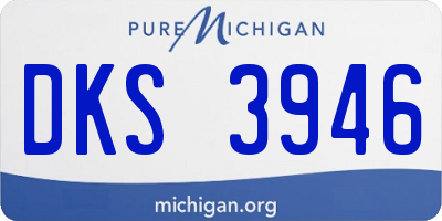 MI license plate DKS3946