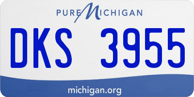 MI license plate DKS3955