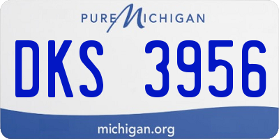 MI license plate DKS3956