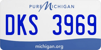 MI license plate DKS3969