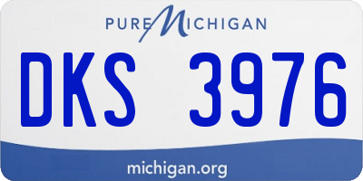 MI license plate DKS3976