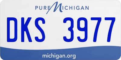 MI license plate DKS3977