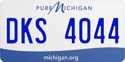 MI license plate DKS4044