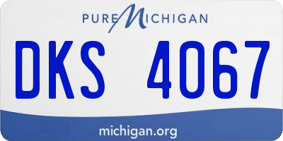 MI license plate DKS4067