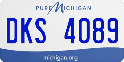 MI license plate DKS4089