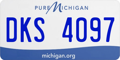 MI license plate DKS4097