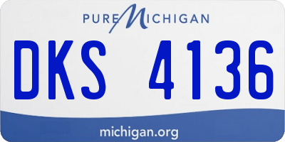 MI license plate DKS4136