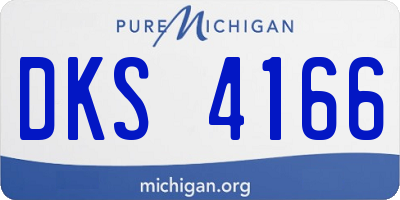 MI license plate DKS4166