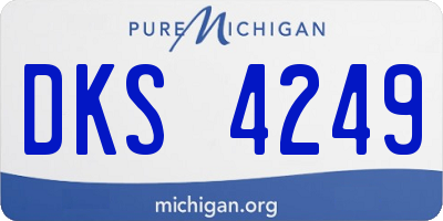 MI license plate DKS4249