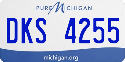 MI license plate DKS4255