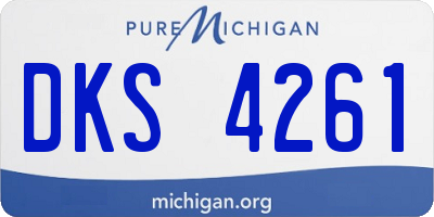 MI license plate DKS4261