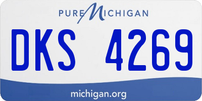 MI license plate DKS4269