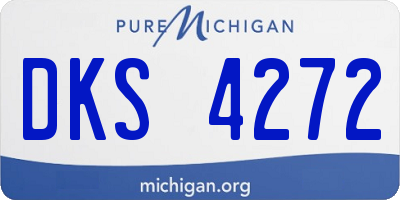 MI license plate DKS4272