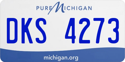 MI license plate DKS4273