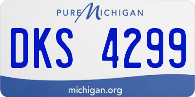 MI license plate DKS4299