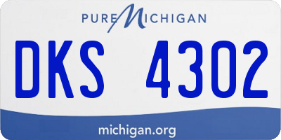 MI license plate DKS4302