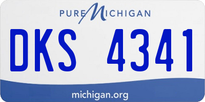 MI license plate DKS4341