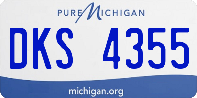 MI license plate DKS4355