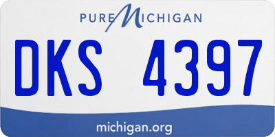 MI license plate DKS4397