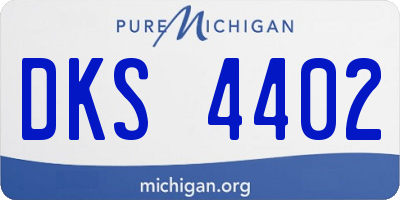 MI license plate DKS4402
