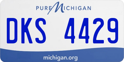 MI license plate DKS4429