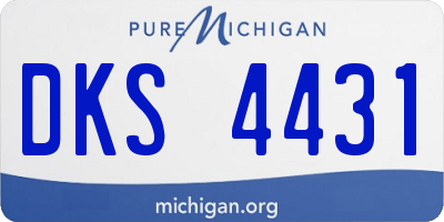 MI license plate DKS4431