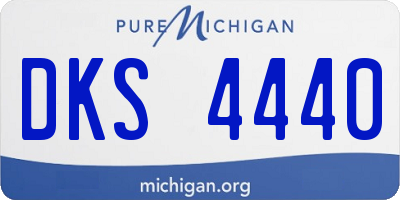 MI license plate DKS4440