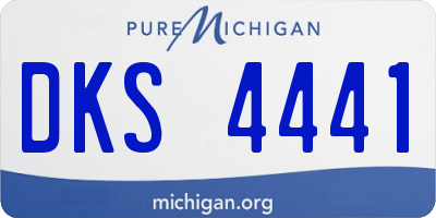 MI license plate DKS4441