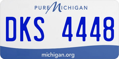 MI license plate DKS4448