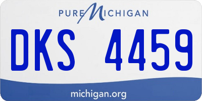 MI license plate DKS4459