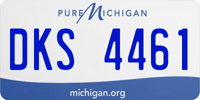 MI license plate DKS4461