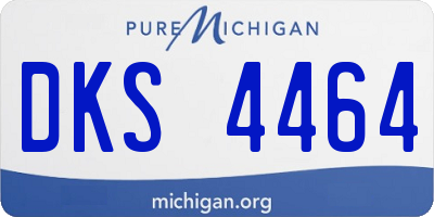 MI license plate DKS4464