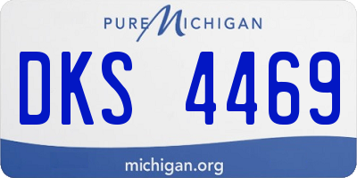 MI license plate DKS4469
