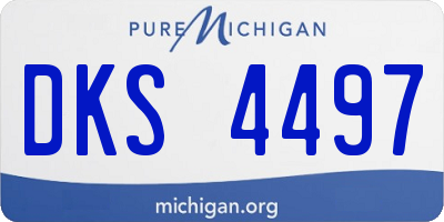 MI license plate DKS4497