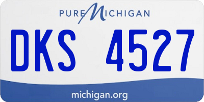 MI license plate DKS4527