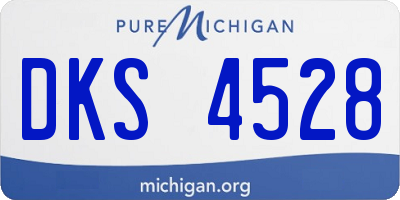 MI license plate DKS4528
