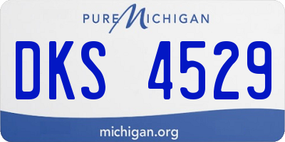 MI license plate DKS4529