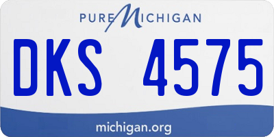 MI license plate DKS4575