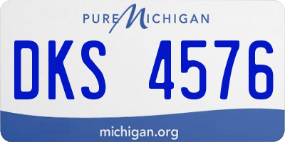 MI license plate DKS4576